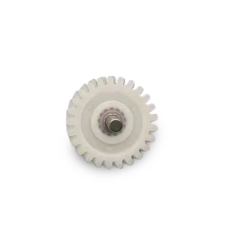 Metal inlaid helical gear transmissio...