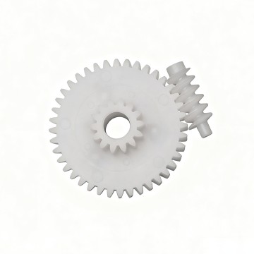 Precision plastic worm gear and worm drive components