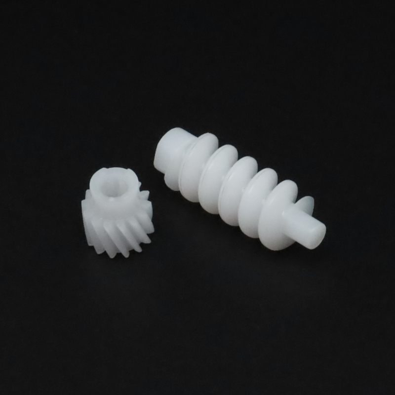 Precision transmission; plastic worm gear (6)